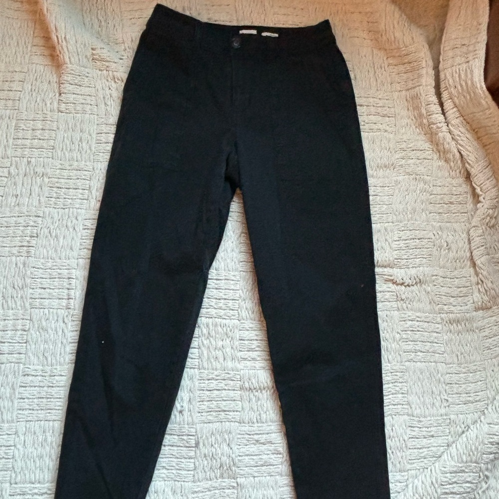 High rise black pants
